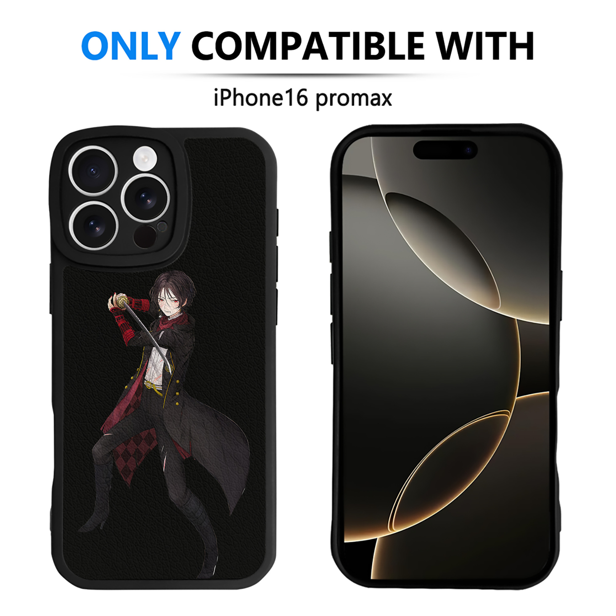 （画像用） 刀剣乱舞 Touken Ranbu 【iPhone 16シリーズ対応】シリコンスマホケース（レザー調） 材質：シリコン